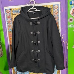 Torrid Black Pea Coat for Women